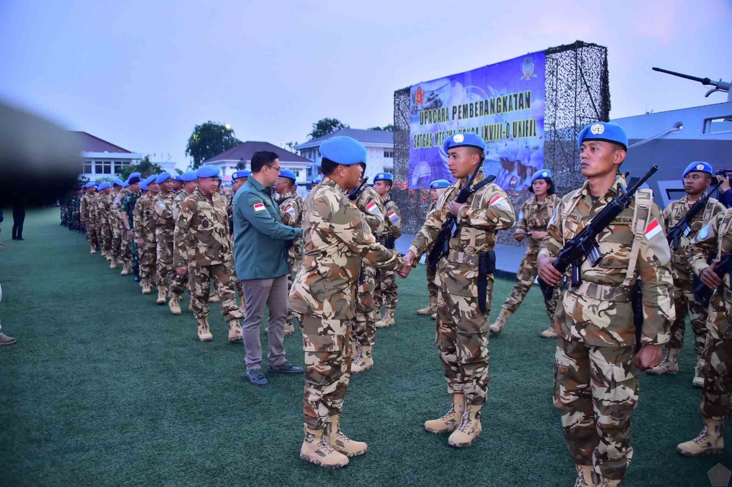 Panglima TNI Lepas Satgas MTF Konga XXVIII-O/UNIFIL 2023